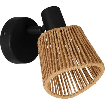 Bodové svítidlo Eglo 44128 KEELBY - Bodové svítidlo na zeď s papírovým stínidlem, 1 x E14 (Nástěnné bodové svítidlo s papírovým stínidlem bez vypínače)