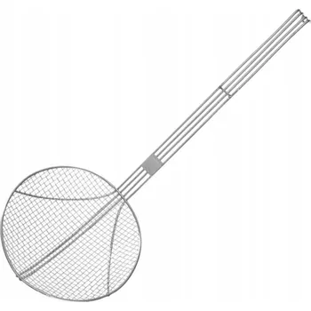 Cedník a síto Sítko na smažení v hlubokém oleji z nerezové oceli, průměr 200 mm -