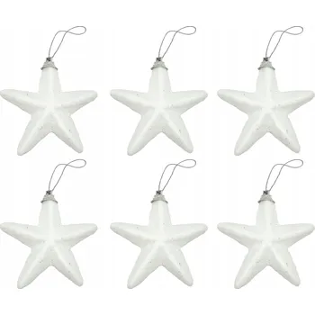 Vánoce Sady Hvězda 13 cm 6 ks