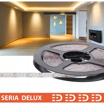 LED páska Polská LED páska Delux 24V 160 LED BÍLÁ TEPLÁ 7YG