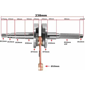 Kliková hřídel KLIKOVÁ HŘÍDEL YAMAHA JOG 3KJ