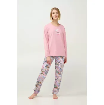 Dámské pyžamo Vamp - Dámské zimní bavlněné pyžamo velikost L