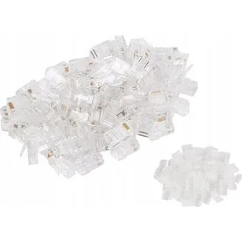 Konektor SÍŤOVÁ ZÁSTRČKA GETFORT RJ45 CAT.6 8P8C s vodítkem (100 ks)