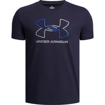 Pánské tričko Dětské tričko s krátkým rukávem Under Armour B GL FOUNDATION SS TEE modré 6005010-410 - YXL | UK 11,5 | US 12,5