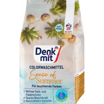 Prací prášek ! DENKMIT prací prášek na barevné prádlo SENSE of SUMMER 20 dávek z Německa