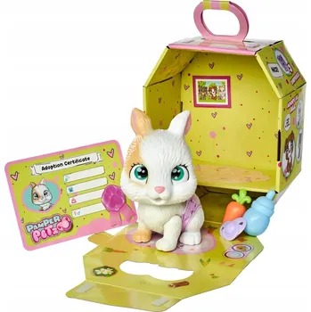 Figurka Simba KRÁLÍČEK S FUNKCÍ PITÍ A 15 cm + PŘÍSLUŠENSTVÍ PLENKOVÁ PARTA