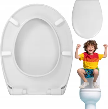 WC sedátko pro CERSANIT President Mito, pomalu padající, bílý duroplast