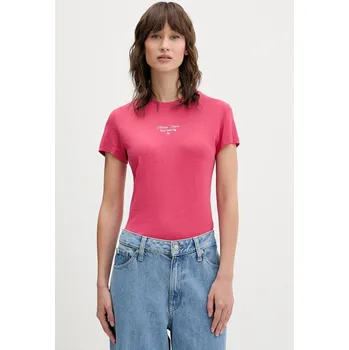 Pánské oblečení Tričko Tommy Jeans DW0DW21542 růžová 42C, vel. XS