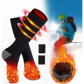 Pánské ponožky VYHŘÍVANÉ ZIMNÍ PONOŽKY 5000mAh 2 KS BATERIE SPORT OUTDOOR RYBAŘENÍ