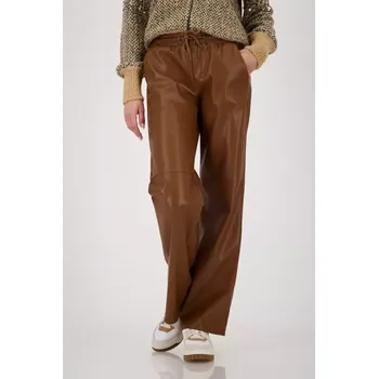 Dámské kalhoty MONARI CIAO BELLA dámské kalhoty hnědé koženkové