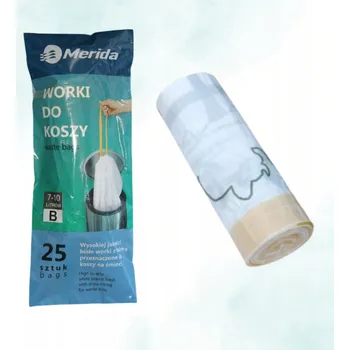 Pytle na odpadky Univerzální pytle na odpadky Merida 10 l 25 ks