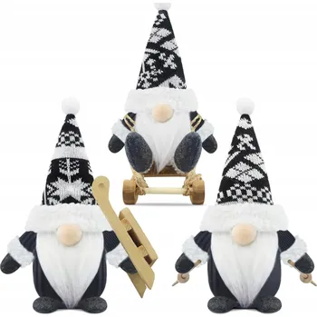 Vánoční dekorace ZIMNÍ SKŘÍTEK 3x VÁNOČNÍ SKŘÍTEK DEKORACE VÁNOČNÍ OZDOBA