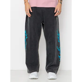 Pánské kalhoty RipNDip Squabble Up Sweat (black vintage wash) M, černá