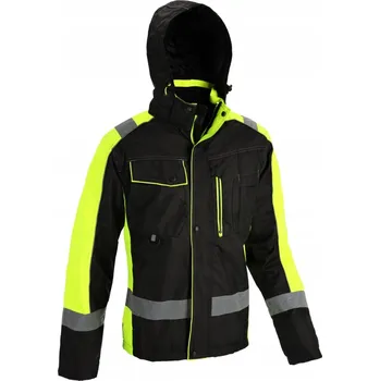 pracovní bunda ZIMNÍ VODĚODOLNÁ ZATEPLENÁ VÝSTRAŽNÁ BUNDA S REFLEXNÍMI PRVKY ALPHA S