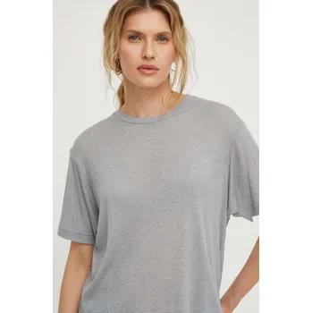 Pánské tričko Tričko s příměsí vlny Day Birger et Mikkelsen DAY100422 šedá 90X, vel. M