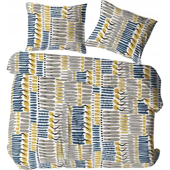 Povlečení Povlečení bavlněné 160x200 POLSKÁ KŮRA 100% BAVLNA geometrické kamínky