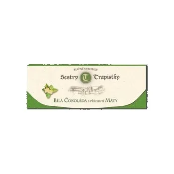 Čokoláda Bílá čokoláda s příchutí máty - Trapistky