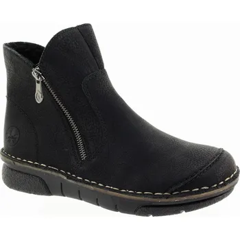 Dámská móda RIEKER Dámský černý kotník 73357-00-365 Velikost 37