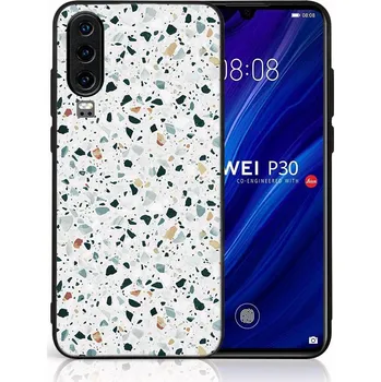 Pouzdro na tablet VSECHNONAMOBIL 123889 MY ART Ochranný obal pro Huawei P30 GREY TERRAZZO (163)