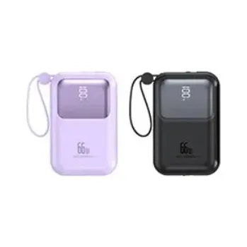 Powerbanka POWERBANK 10000 mAh - Rychlé nabíjení - 2 porty - Fialová