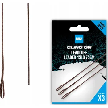Nash Cling On Unleaded Leader 45LB 75cm - Olověná šňůrka na návazce