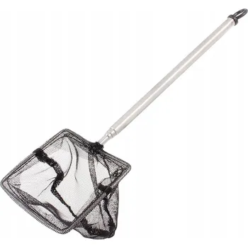 Podběrák SÍŤKA PODBĚRÁK TELESKOPICKÝ KOVOVÝ PRO ODCHYT RYB AKVÁRIUM M