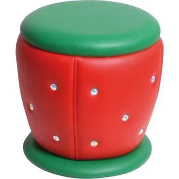 Taburet Panda Puf dětský Jahoda Koženka: Exclusive