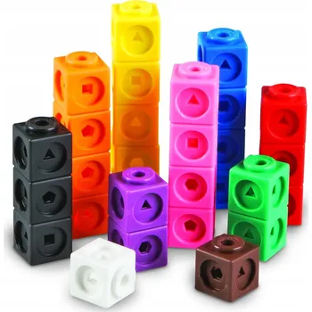 Dřevěná hračka Matematické kostky Learning Resources LER 4285 100 kusů