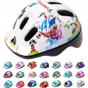 Cyklistická přilba DĚTSKÁ CYKLISTICKÁ PŘILBA NA KOLO 2+ PRO DĚTI OCHRANNÁ PŘILBA 48 - 52 cm