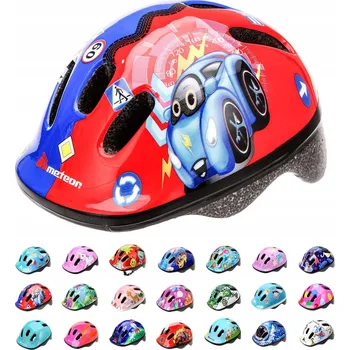 Cyklistická přilba DĚTSKÁ CYKLISTICKÁ PŘILBA NA KOLO 2+ PRO DĚTI OCHRANNÁ PŘILBA 48 - 52 cm