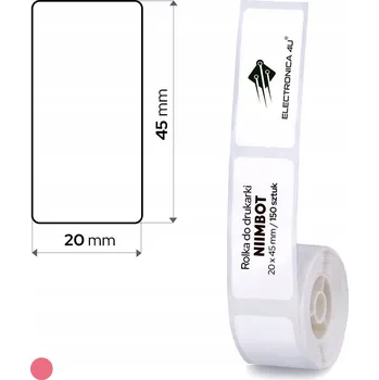 Samolepící etiketa Samolepicí štítky, termální samolepky pro tiskárnu Niimbot D101, 20x45 mm