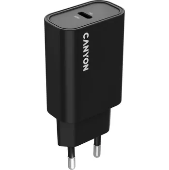 CANYON Síťová nabíječka OnCharge 30CL 30W 1xPD EU Černá