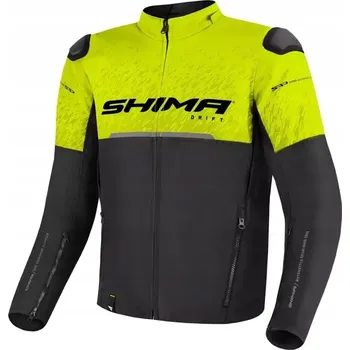 Moto bunda Motocyklová bunda Shima Drift Fluo černo-žlutá, velikost XL