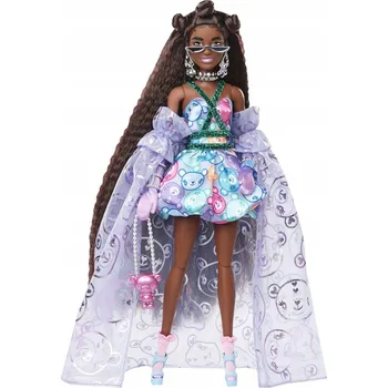 Panenka Barbie Extra Fancy Barbie sada doplňků DÁREK PANENKA s plyšovým medvídkem