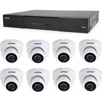 IP kamera Kamerový set 1x NVR AVH2109AX a 8x 8MPX IP Dome kamera DGM8208SVAT + 8x K