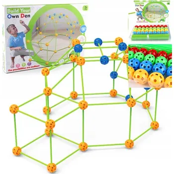 ostatní stavebnice SADA PRO DĚTI STAVĚNÍ PEVNOSTÍ BUDOWANIE BAZY