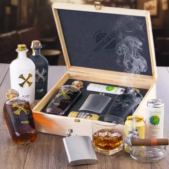 Dárkový potravinový koš Bumbu Double Dárková sada k narozeninám, výročí, svátku, vánocům, valentýnu Standardní víko