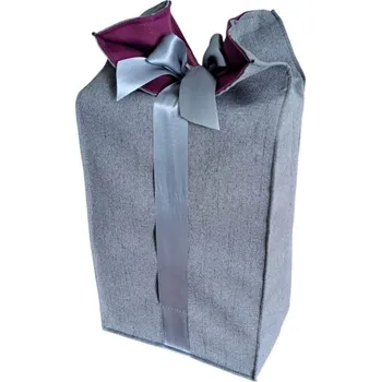 Dárková taška Dárkový textilní pytlík velký - fialová