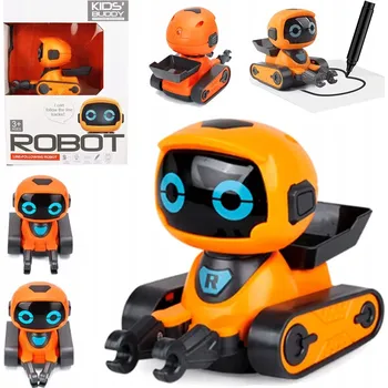 Robot Emo Robot, který chytá a je ovládaný fixem - Interaktivní Hračka s LED pro děti