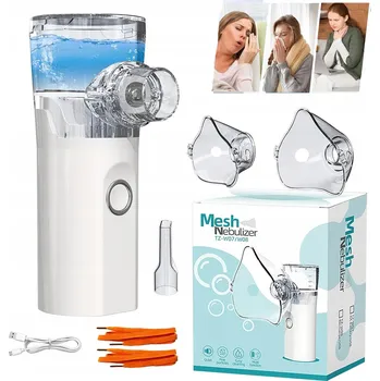 Inhalátor INHALÁTOR PŘENOSNÝ INHALÁTOR SÍŤOVÝ TICHÝ + Masky