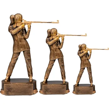 Figurka střelkyně - 3 velikosti 39668-9 Výška poháru: soška C - výška 13 cm