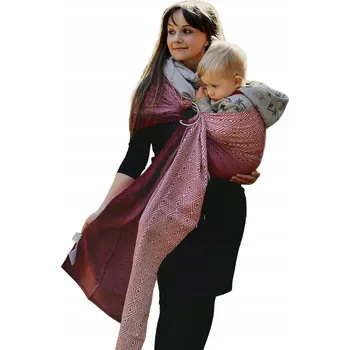 Šátek Little Frog šátek s kroužky - Ruby Cube M (2 m)