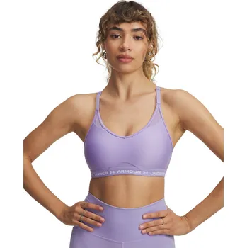 Dámské oblečení Dámská sportovní podprsenka s výztuží Under Armour CROSSBACK LOW BRA W fialová 1386424-538 - M | UK 2,5 | US 3