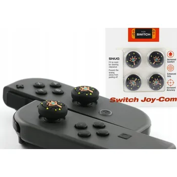 Herní konzole 4x GUMIČKY NÁSTAVCE NA ANALOGY JOY-CON NS SWITCH OLED LITE Zelda - 4 ks