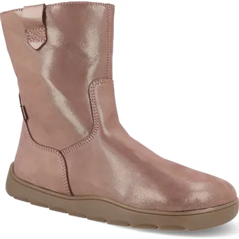Dívčí kozačky Barefoot kozačky Froddo - Zeru Tex Boot Pink/Gold růžové/zlaté Velikost: 35