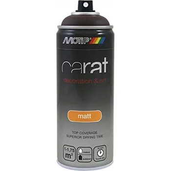 Barva ve spreji Motip Carat Matný Čokoládově Hnědý - Matná čokoládově hnědá dekorativní barva