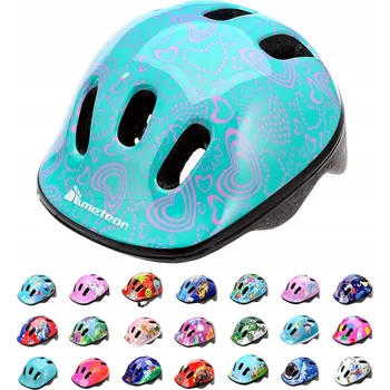 Cyklistická přilba DĚTSKÁ CYKLISTICKÁ PŘILBA NA KOLO 2+ PRO DĚTI OCHRANNÁ PŘILBA 48 - 52 cm