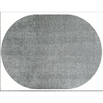 Koberec Vopi Kusový koberec Lounge, šedý, ovál, 140 × 200 cm