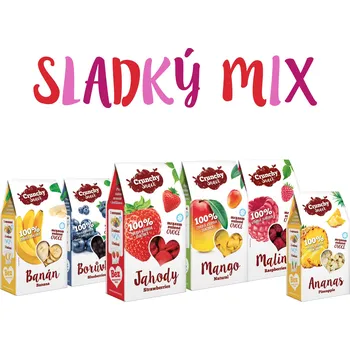 Sušené ovoce Royal Pharma s.r.o. Sladký mix | Banán, Ananas, Mango, Borůvky, Jahody, Maliny