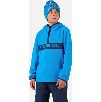 Chlapecká mikina Dětská mikina Rossignol ALLTRACK modrá barva, s kapucí, hladká, RLOYL02 55X, vel. 116